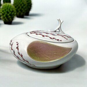 Vintage Willard George Canonsburg “Willow” Sugar Bowl with lid